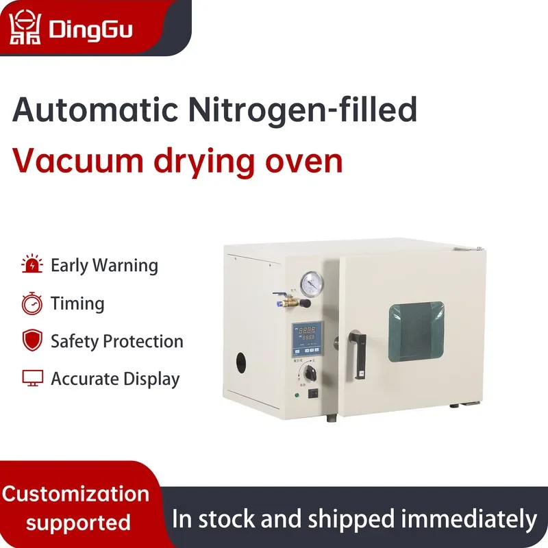 Large Scale Industrial Inert Vacuum Drying Oven with Stainless Steel Inner Chamber for 250°C Max Temperature 1.1KW