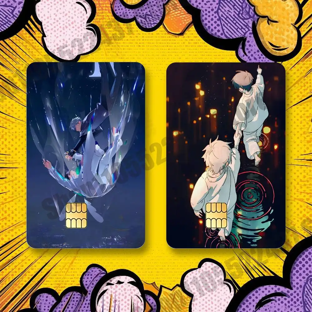 I-Ivan Alien S-Stage Holographic Laser Shinny Film Skin Cover Sticker for Debit Credit Card Bank Card