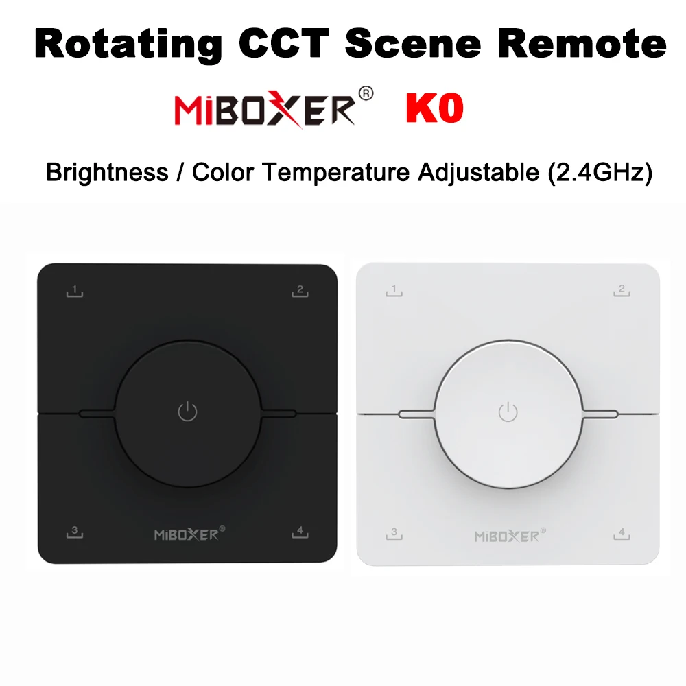 Miboxer K0 Rotating CCT Scene Remote Color Temperature Adjust And Brightness Dimming Magnetic LED Controller