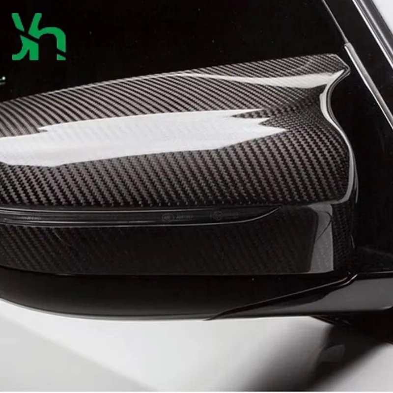 ل BMW X3M X4M X5M X6M F95 F96 F97 F98 الملحقات الخارجية غطاء غطاء مرآة جانبية للسيارة ألياف الكربون مرآة جانبية