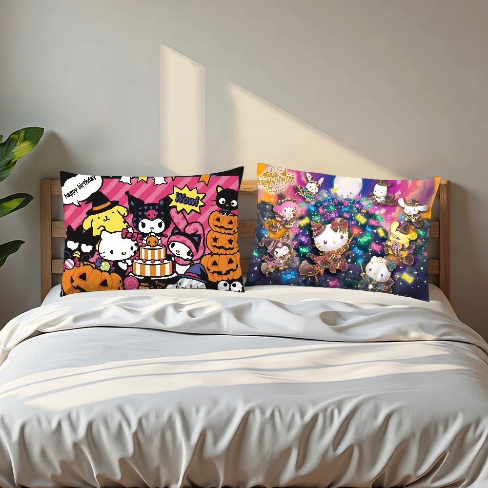 غطاء الوسادة وسادة مستطيلة SRO m-Melody غطاء الفن k-kuromi المنزل أريكة غرفة المعيشة مضحك مقهى هالوين المخدة #5