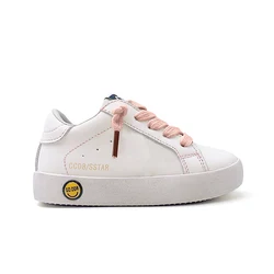 New Design Brand Star Shoes Kids 2024 Fashion Sport White Sneakers for Toddlers Girls Custom Little Casual Children Shoes