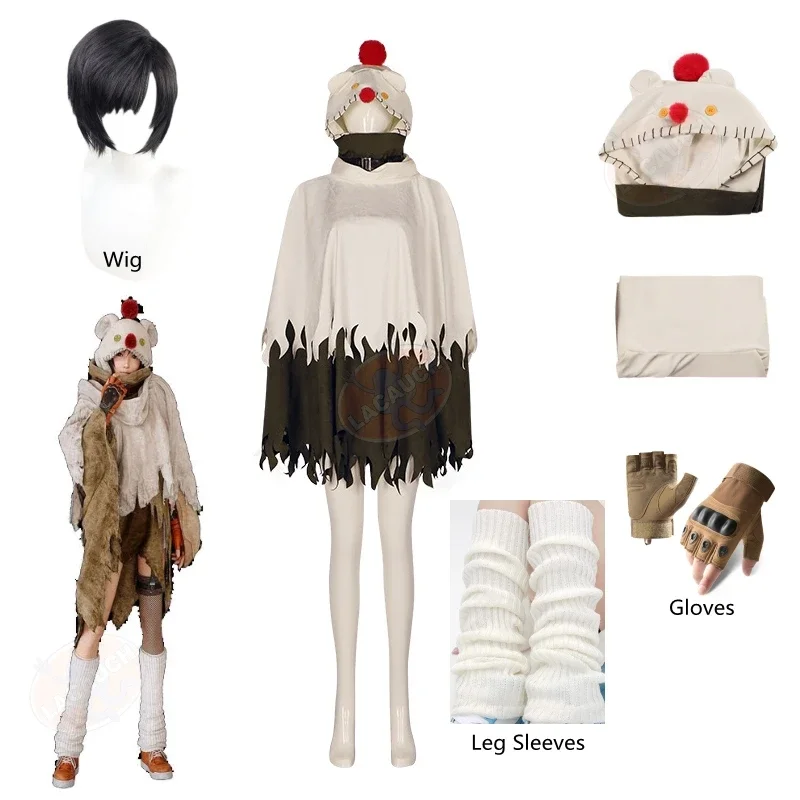 

CosplayGame Final Fantasy VII: Remake Intergrade Yuffie Kisportabi Moogle Cloak Wig Gloves Socks Cosplay Costume Outfits Hallowe