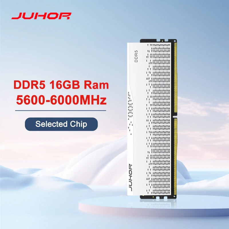 JUHOR Memoria Ram DDR5 RAM 16GB 32GB 5600MHz 6000MHz 6400MHz 6800MHz 7200MHz  DIY Computer Gaming Desktop Memory