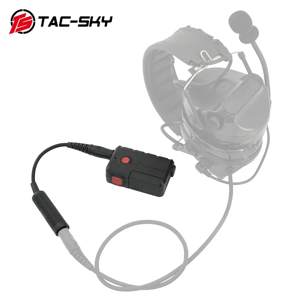 

TS TAC-SKY COMTAC Tactical Bluetooth Ptt Adapter for Tactical Hunting and Shooting Headsets Military to Civilian Wiring Adapter