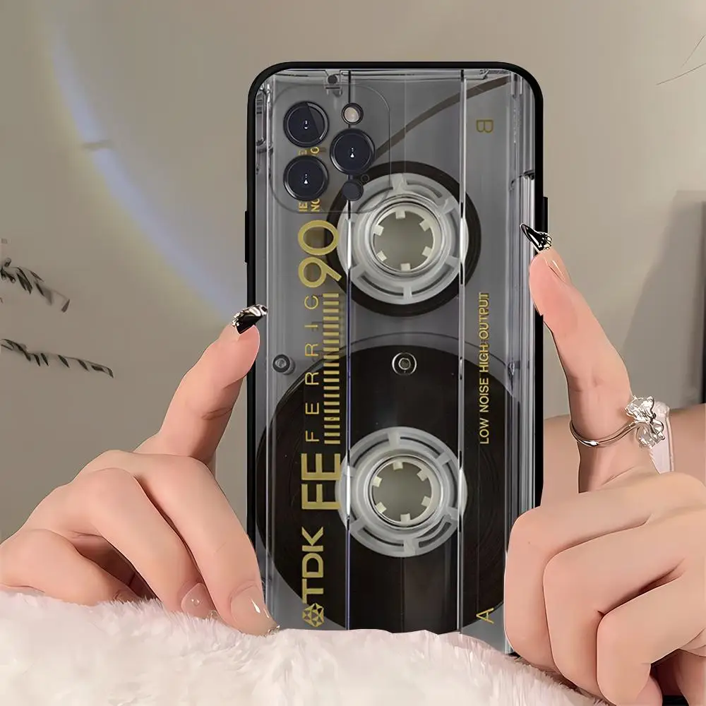 Vintage Cassette tape  Phone Case For iPhone 15 14 11 12 13 Mini Pro XS Max Cover 7 8 Plus X XR Funda Shell