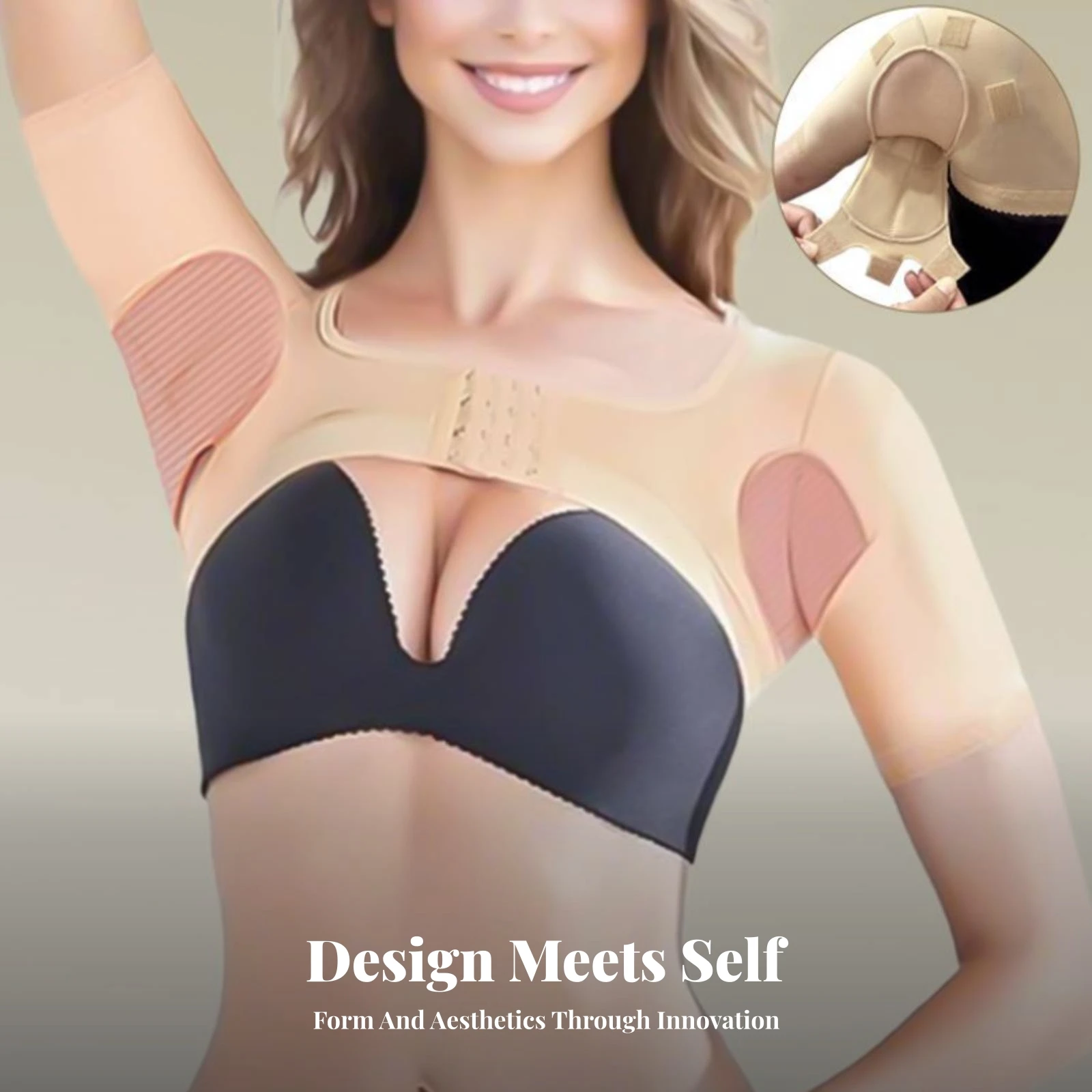 Hook and Eye Shapewear Shaping Scoop Neck Compression Top Compression Top Soft Clothing Seamless