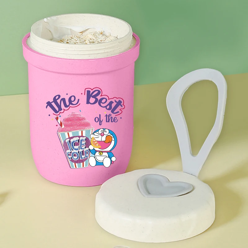 Doraemon Girl Boy Portable Bre - Meal Prep Oatmeal Jars 评论和价格