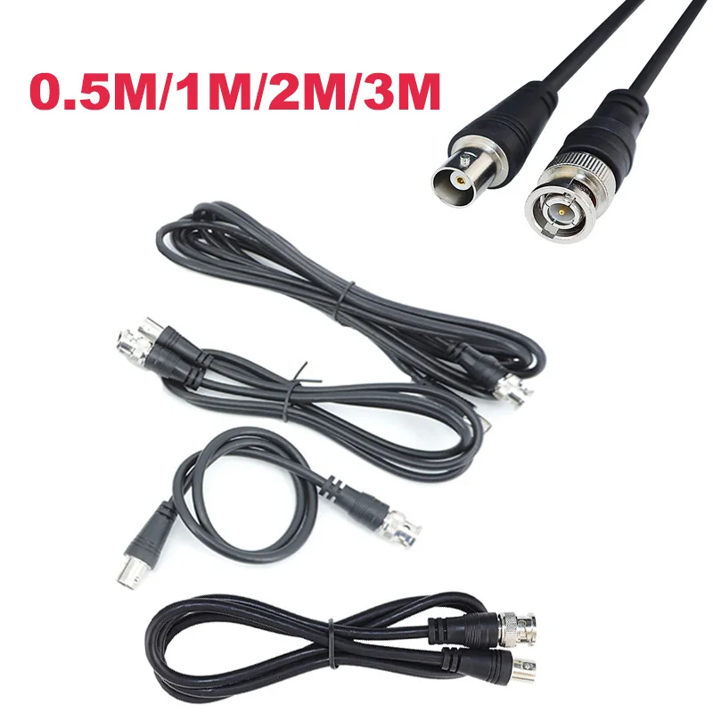 BNC Male to Female Plug CCTV Extension Coaxial Line BNC Cable Security Monitoring Camera Accessories 0.5m 2m 3m 5m J17
