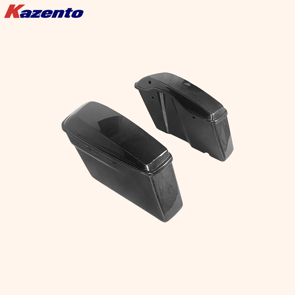 For Harley Davidson Touring 09-23 Dry Carbon Stand Full Saddlebags Lids 4pcs