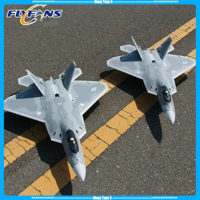 2025 Flyfans Model 64mm Ducted F-22 Raptor Fighter Metal Retractable Landing Gear And Fixed Wing Model Toy Gift