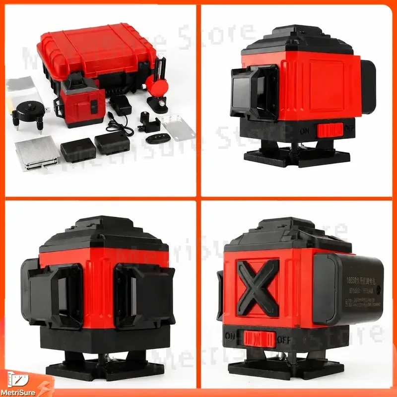 Laser Level 8 Line 12 Line 16 Line Self-Leveling 3D Cross  Horizontal Vertical Plane Construction Tool for Wall Floor