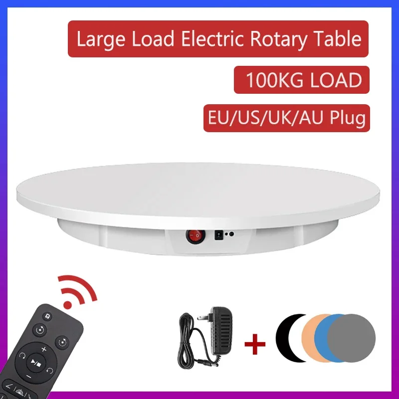 52/60cm Electric Rotating Display Stand 360° Remote Control Rotating Display Turntable for Photography Video Shooting Exhibition