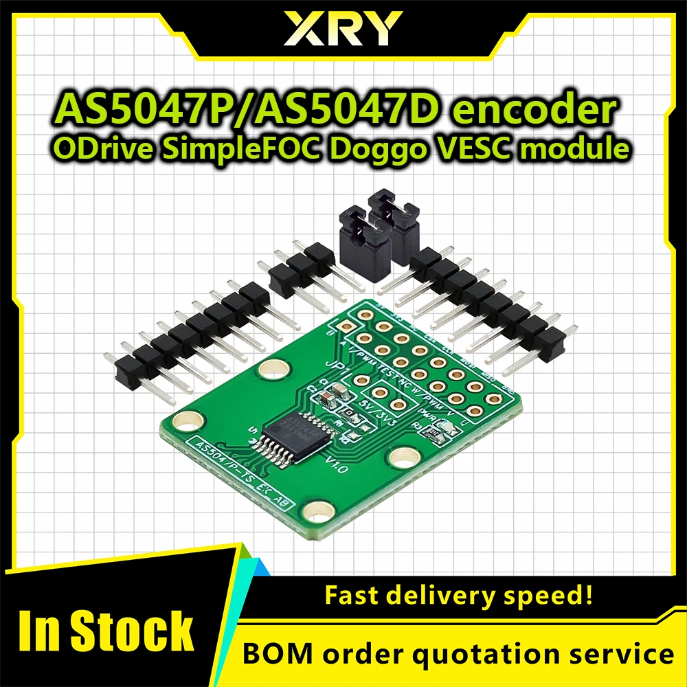 XRY 3.3V 5V AS5047P AS5047D Encoder SPI ABI Port Pulse Width Modulation Magnetic Encoder Adapter Board Module