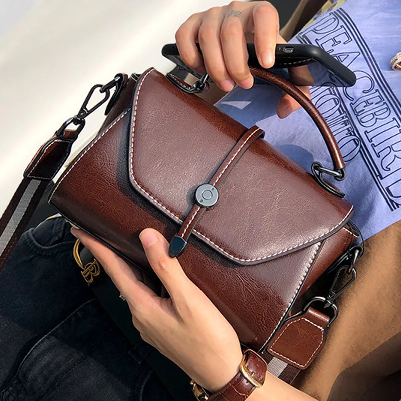 Women's Fashion Handbag Small Leather Phone Bag Shoulder Bag Ladies' Cowhide Leather Purse Messenger Crossbody Bag Versatile New