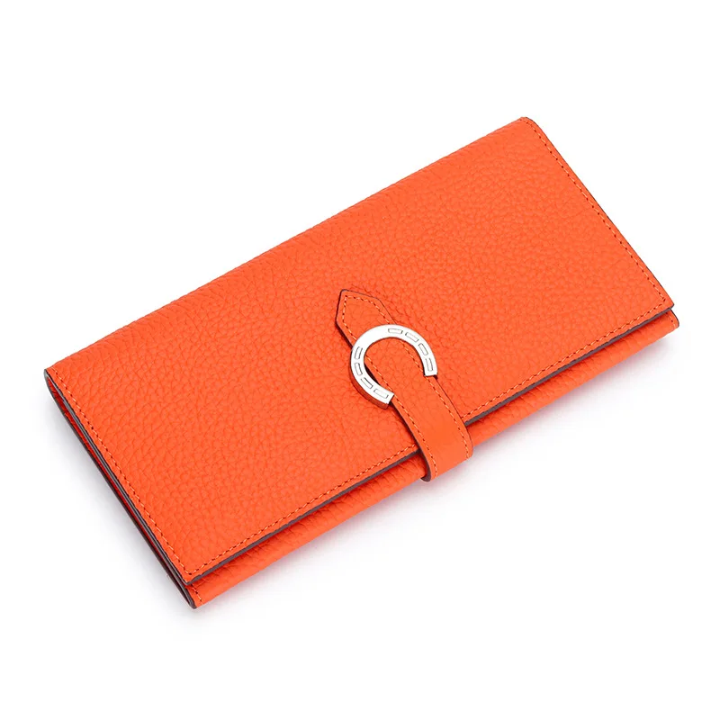 

Luxury Brand Ladies Genuine Leather Long Wallets Fashion Female Cowhide Clutch Bag Card Holder Women Coin Purse Chic Phone Bags