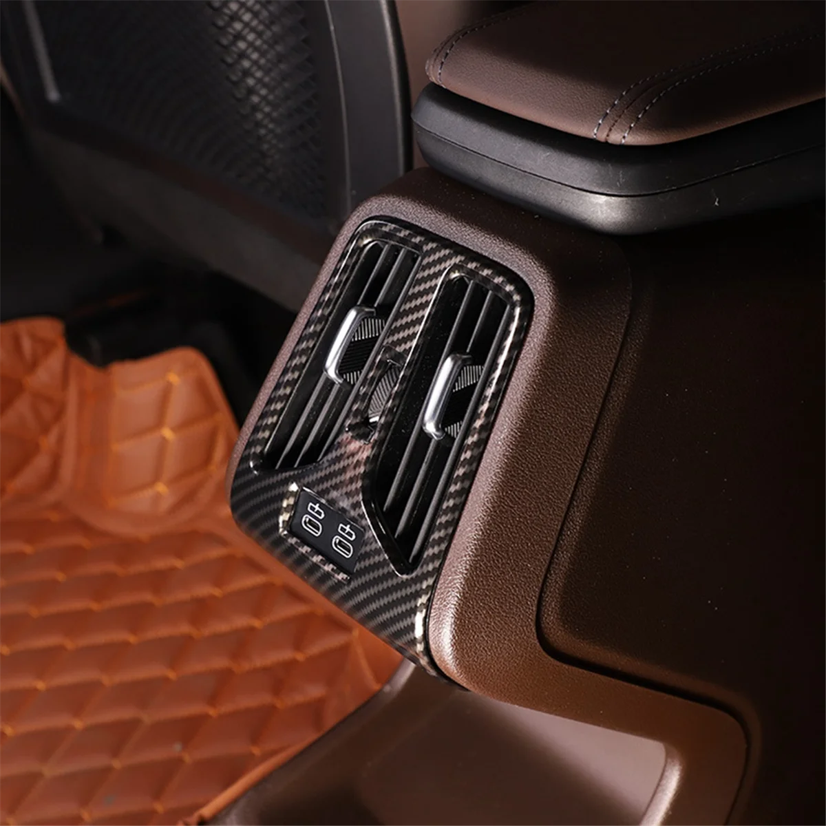 

# 89H автомобильные детали и аксессуары, для BMW X1 IX1 U11 23-24, накладка на крышку заднего вентиляционного отверстия, углеродное волокно