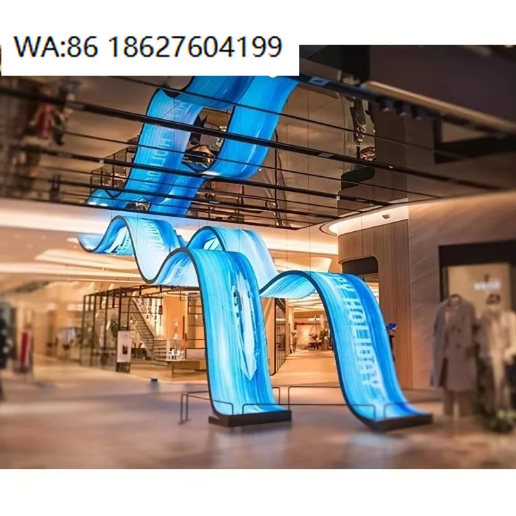 

LED SignageIndoor P2 Soft Flex LED Module Customized Large Curved Flexible LED Display Screens Round Circle Column