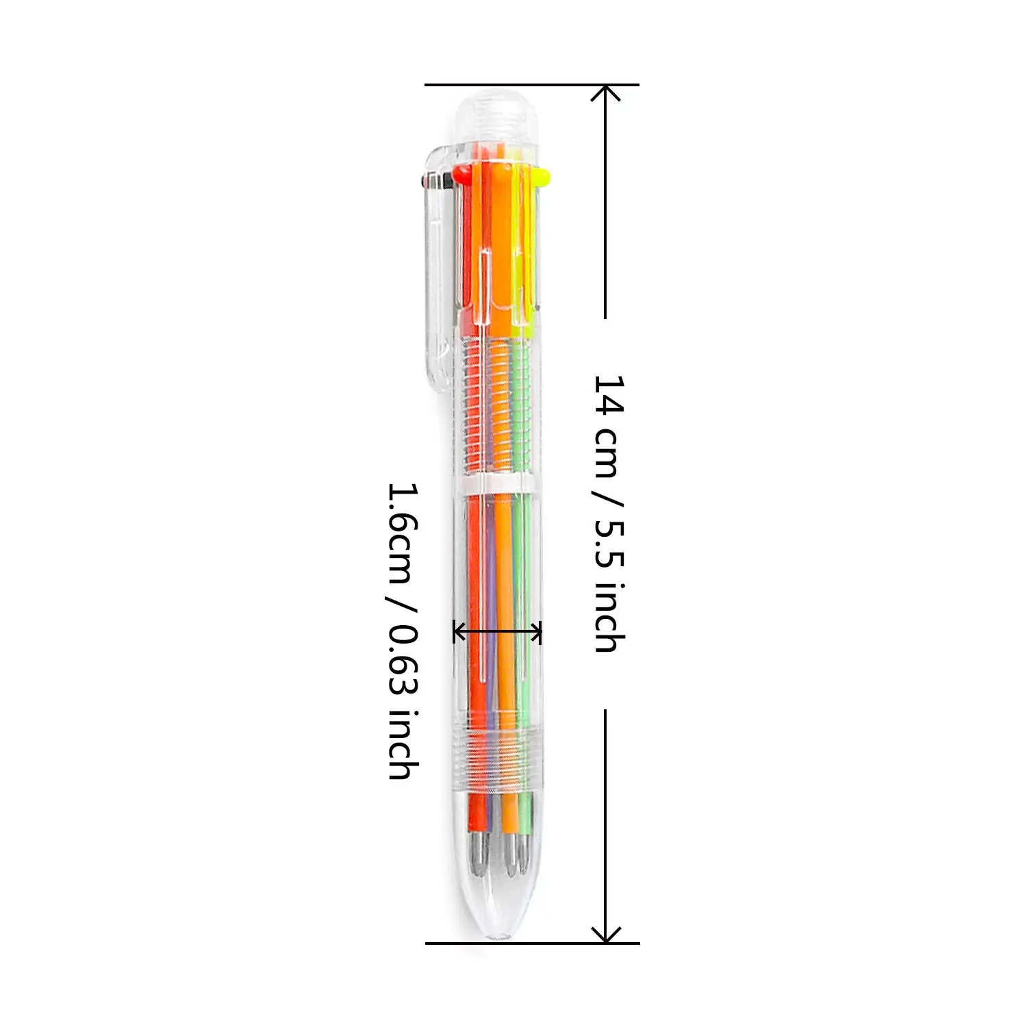 100-Pack Assorted-Color Ballpoint Pens, Assorted-Color Pens, for Students, Gifts, Weddings and Special Events