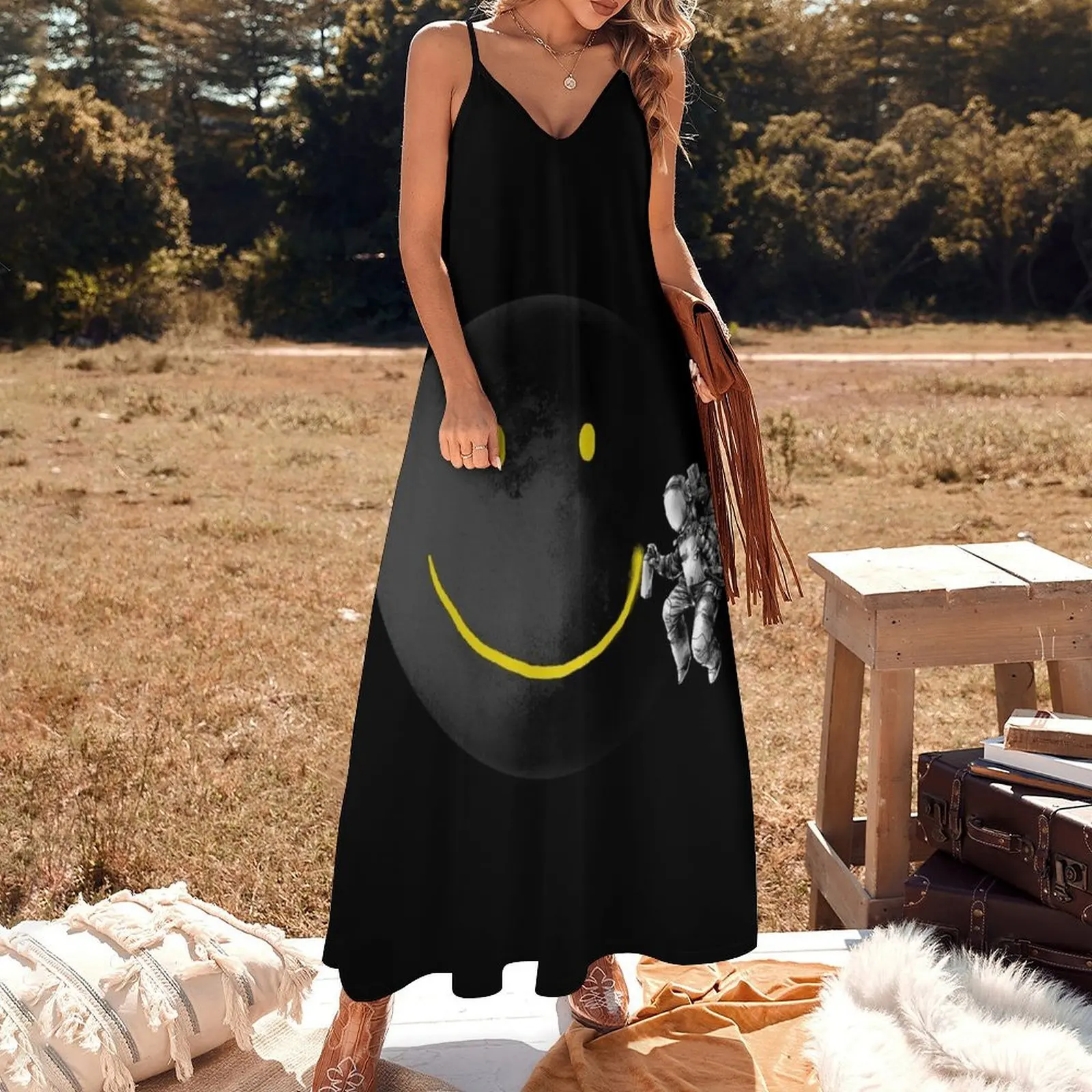 Make a Smile Sleeveless Long Dress elegant and pretty women's dresses Casual dresses Elegant gowns Dress