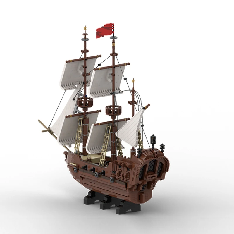 challenging pirate ship bricks sailing sailship blocks historical boat moc building unique galleon vessel display warship klocki