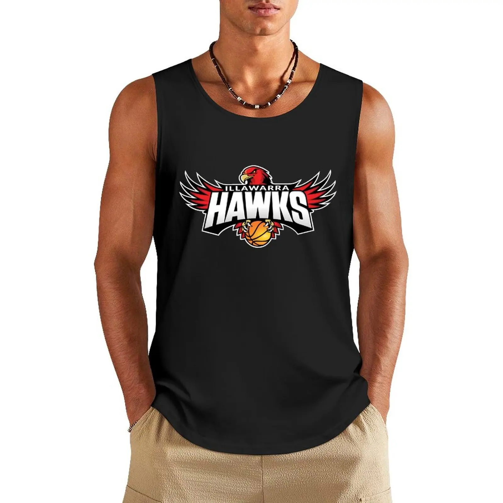 Illawarra Hawks Tank Top vest men T-shirt man Men's fitness t-shirt gym Men's t-shirts