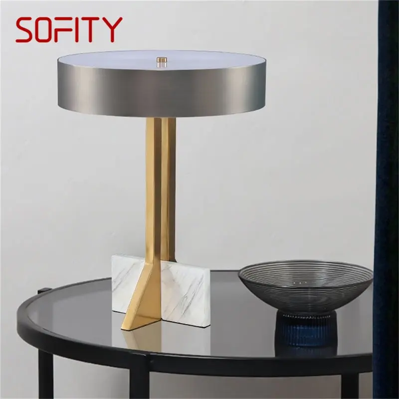 

SOFITY Nordic Table Lamp Contemporary Creative LED Vintage Desk Light for Home Bedroom Bedside Living Room Decor