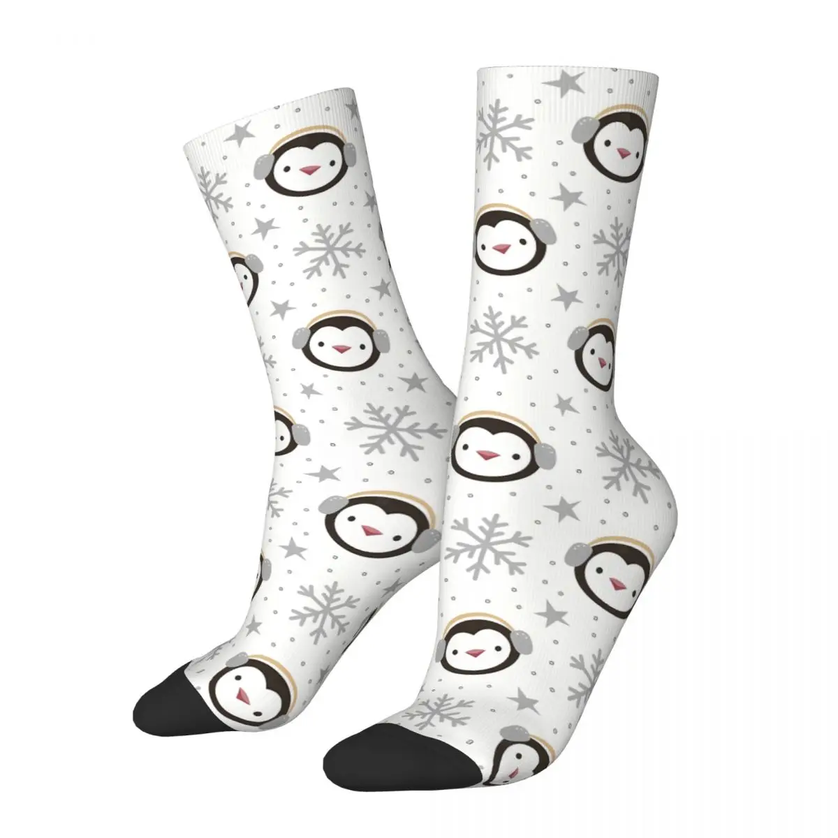 Cute Penguin Socks Male Mens Women Autumn Stockings Printed