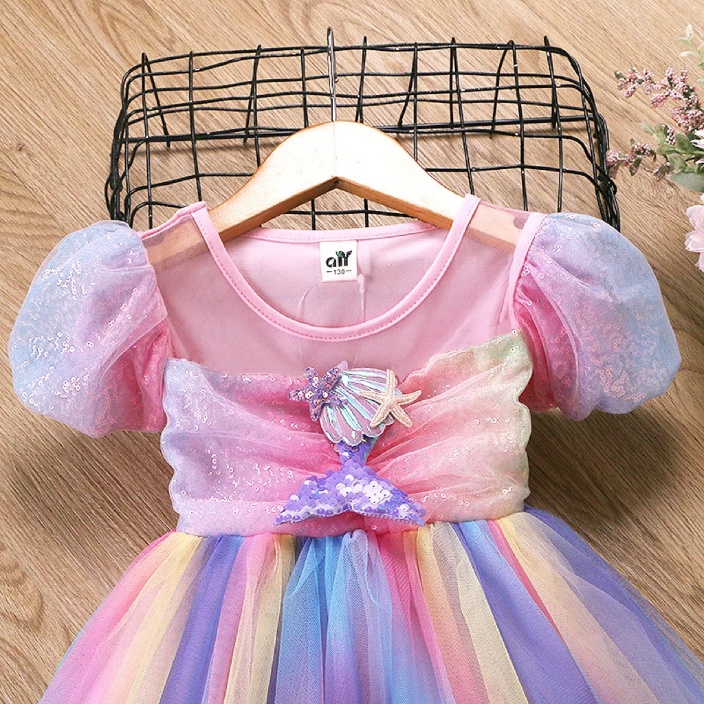 فستان الهالوين للفتيات فستان متوهج LED جديد للأطفال لحفلات أعياد الميلاد فستان الأميرة زي الهالوين فستان تنكري للفتيات