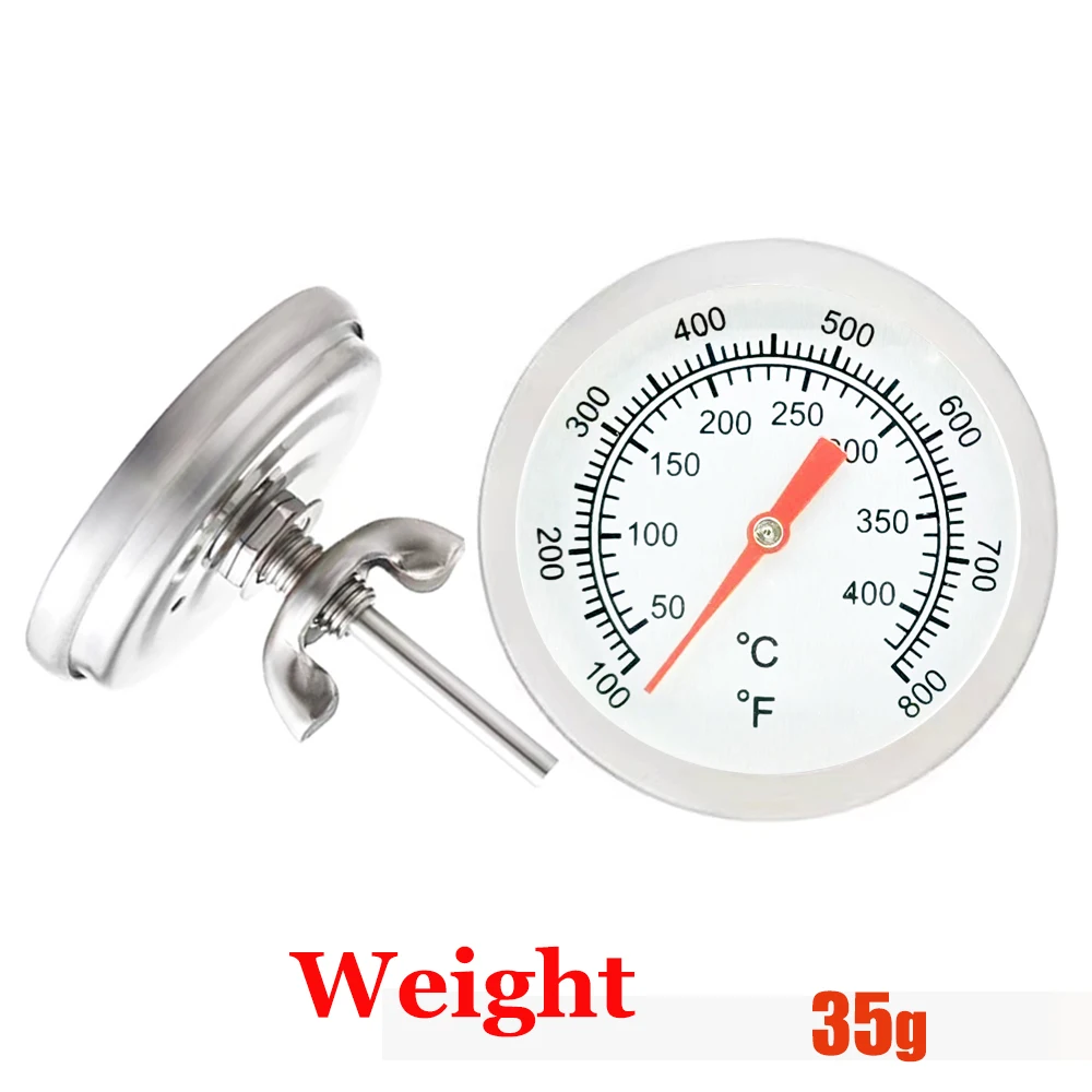 52mm Oven Thermometer Barbecue Smoker Grill Temperature Gauge Meter BBQ Meat Thermometer Cooking 50-400/50-500 Degrees Celsius