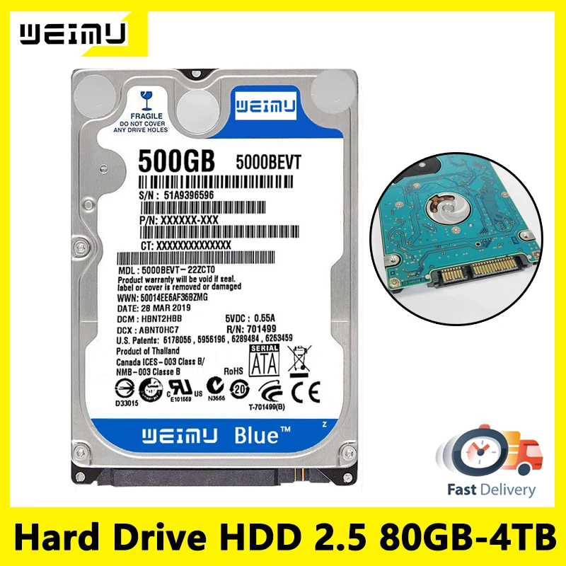 80GB 160GB 250GB 320GB 1TB 2TB 4TB Internal Hard Disk Drive Laptop Desktop HDD SATA2 5400-7200RPM 500GB 750GB 2.5