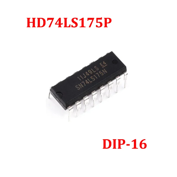 

5PCS/10PCS/50PCS/100PCS HD74LS175P 74LS175P SN74LS175N 74LS175N IC FF D-TYPE SNGL 4BIT 16DIP New Original IC Chip