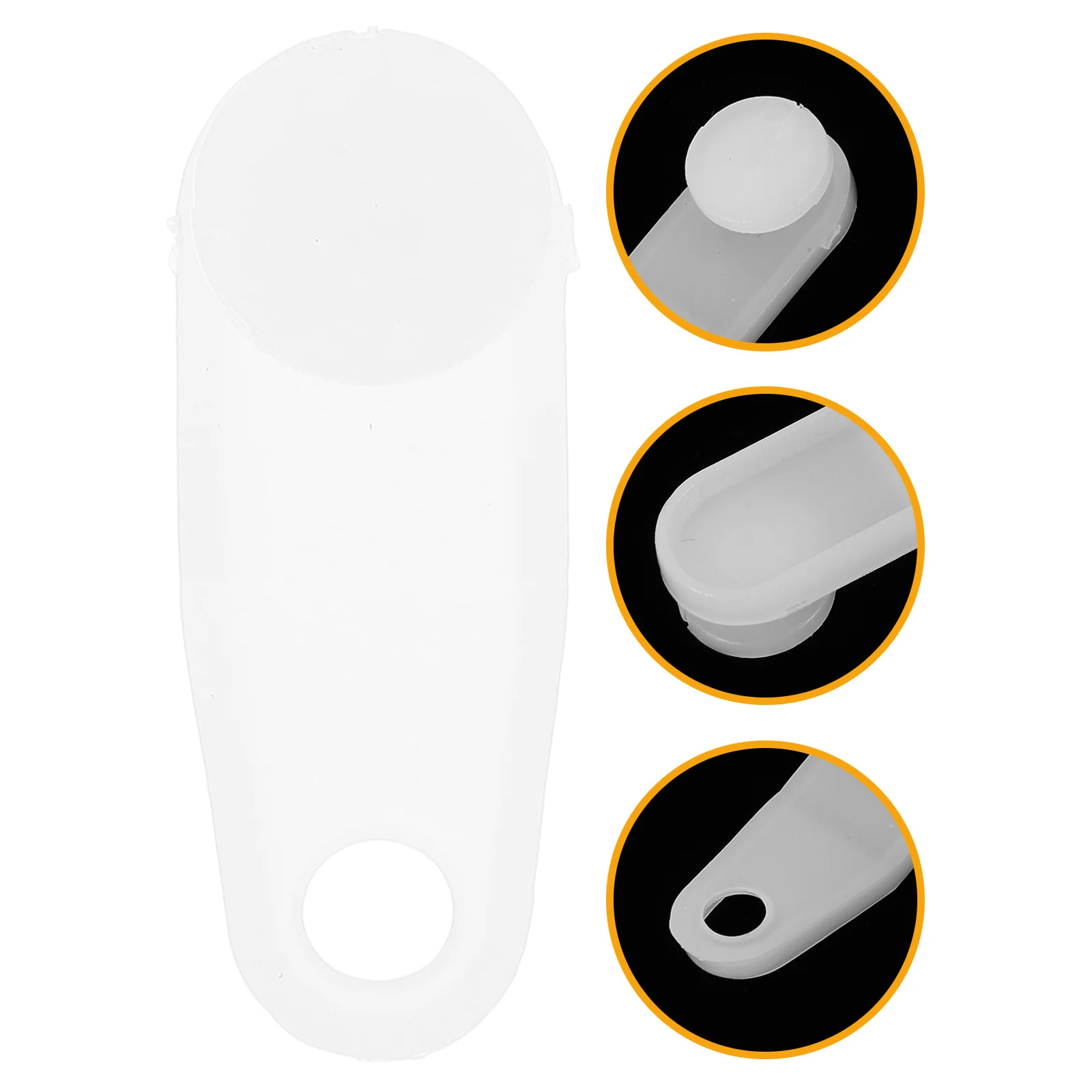 

24Pcs Window Curtain Track Glider Hooks Silent Smooth Sliding Curtain Rail Track Replacement Plastic Sliders for Drapes Shower