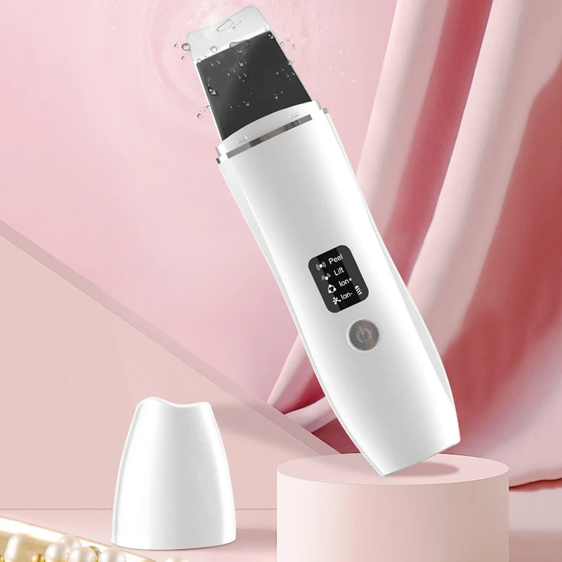 مقشر الجلد بالموجات فوق الصوتية مزيل الرؤوس السوداء منظف المسام جهاز تنظيف الوجه أداة مكشطة الجلد أداة ضخ الجمال #1