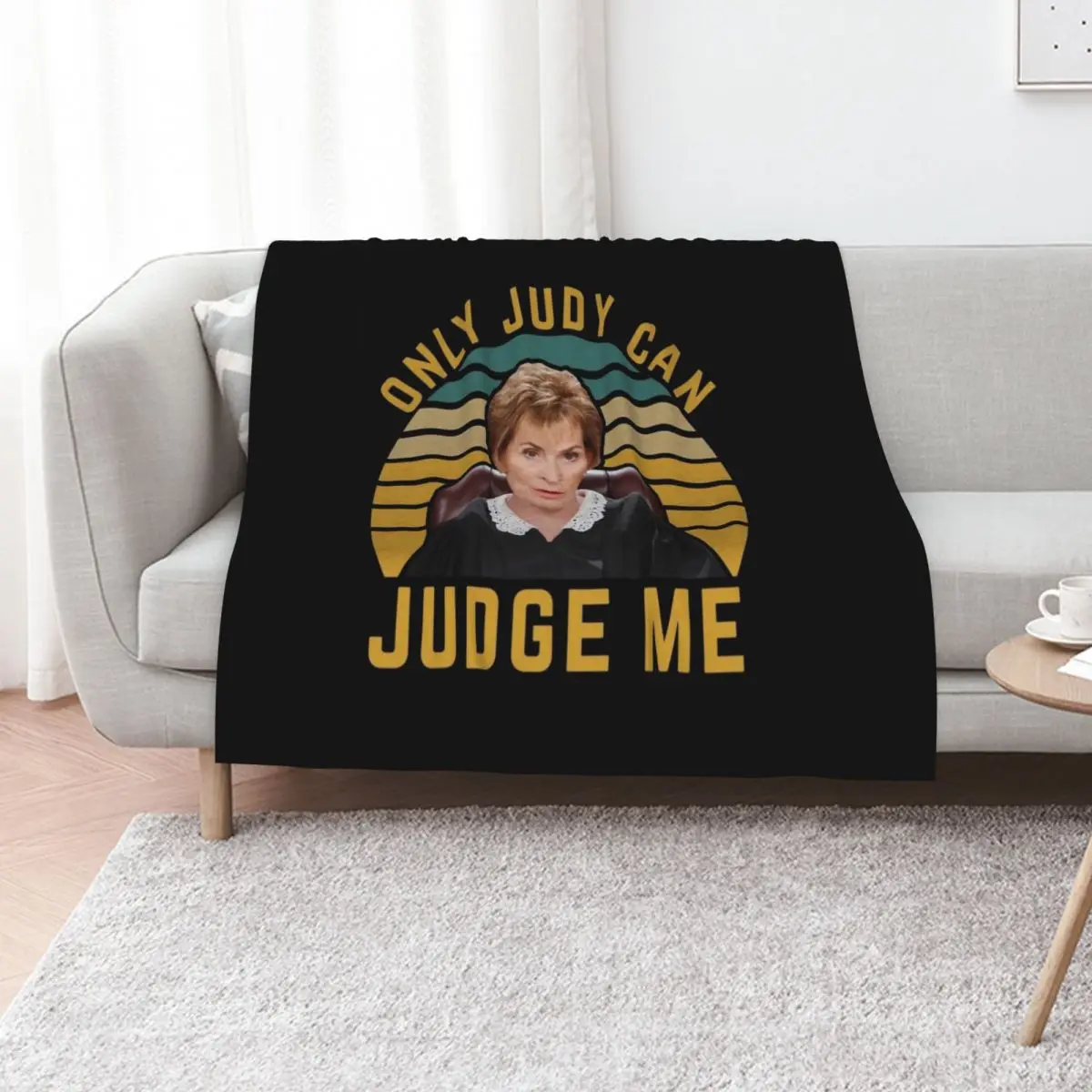 Only Judy can judge me funny meme Throw Blanket Multi-Purpose Comforter Soft anime for babies blankets and throws Blankets