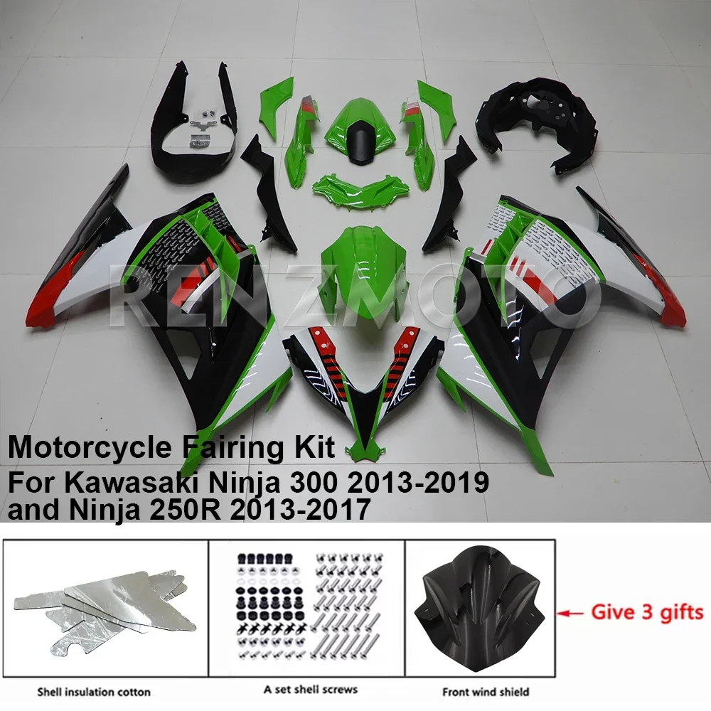 

FOR Kawasaki Ninja 300 13-19 Ninja 250R 13-17 Fairing R/Z K39A02 Motorcycle Set Body Kit Decoration Plastic Guard Plate Shell