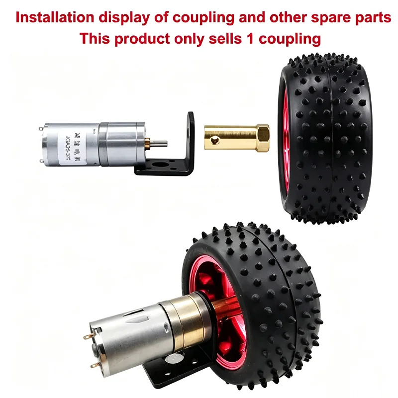 Metal 3-Section Universal Joint Coupler | Triple Cardan Steering Shaft Connector | Shaft Coupling for RC Car Boat Model Parts