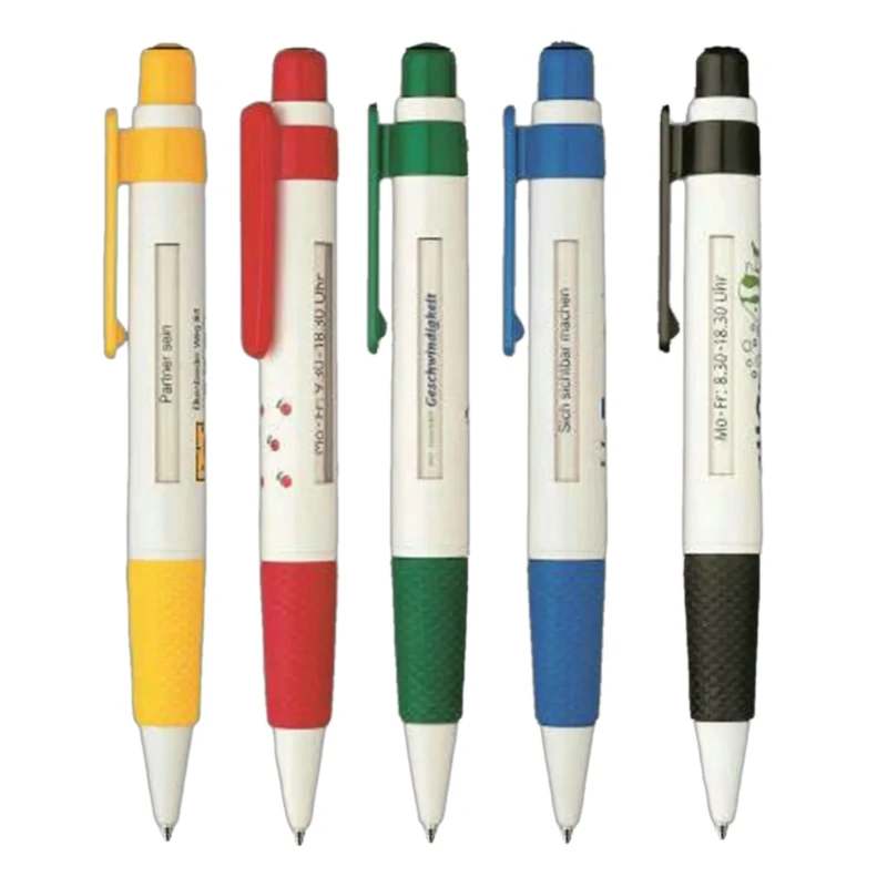 Шариковая ручка с окном для прокрутки сообщений, канцелярские принадлежности для письма