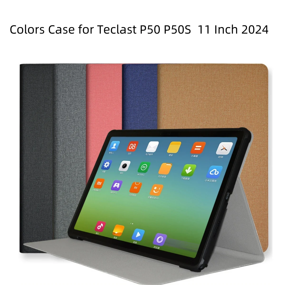 

Business Cover for 2024 Teclast P50 P50S 11" Tablet Case PU Leather & TPU Case Multi-Angle Stand Protective Shell