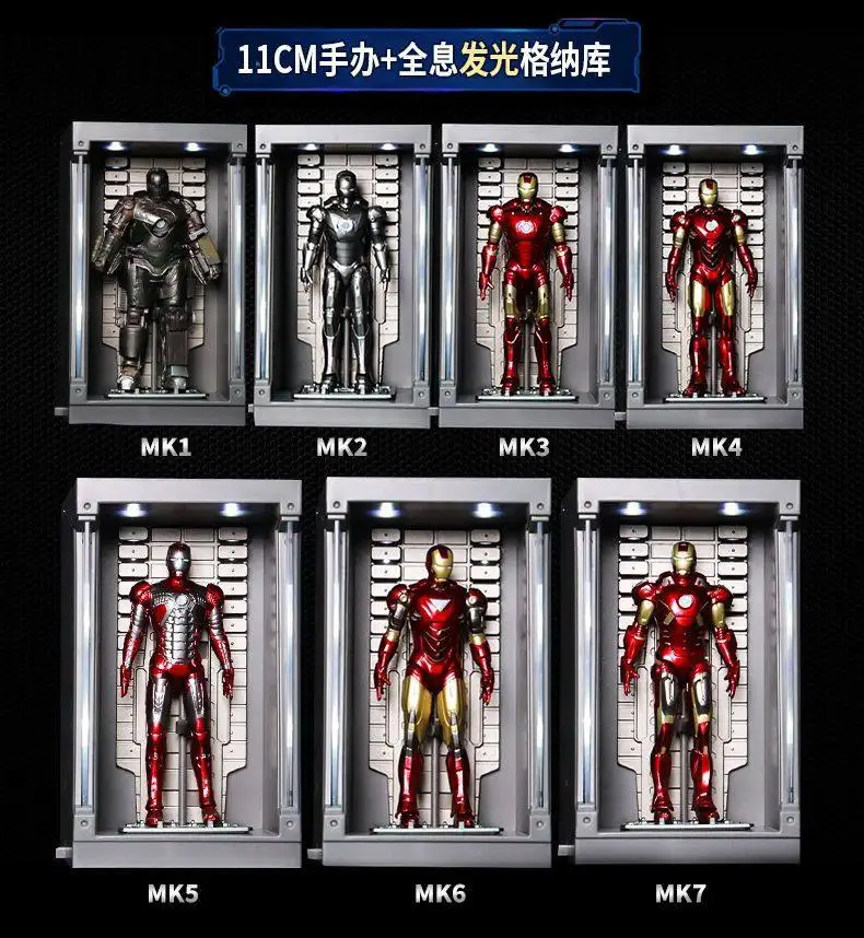 

Оригинальная фигурка Gnaku4 дюйма ZD Toys Iron Man MK1 MK2 MK3 MK4 MK5 MK6 MK7 Tony Stark, аниме-модель куклы, детский подарок на день рождения