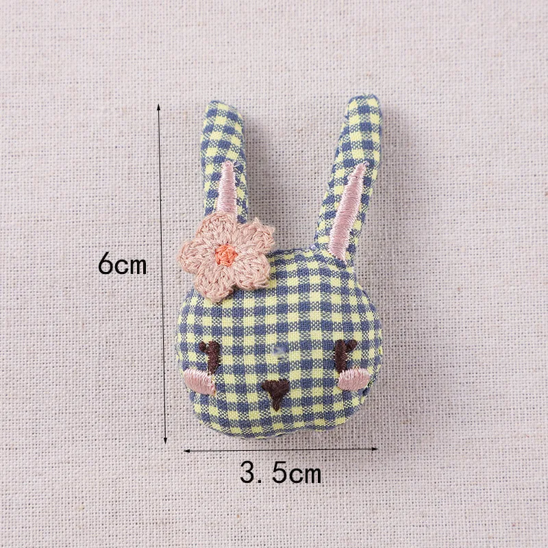 

DIY Fabric Brooch Korean Cute Cartoon Lace Rabbit for Children Clothing Backpack Charm Upgraded Soft Embellishment