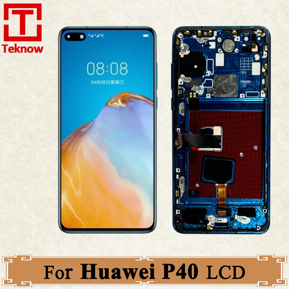 

ЖК-дисплей с сенсорным экраном 6,1 дюйма OLED для Huawei P40, дигитайзер в сборе для Huawei P40 ANA-NX9 LX4 AN00 TN00, запасные части для ЖК-дисплея