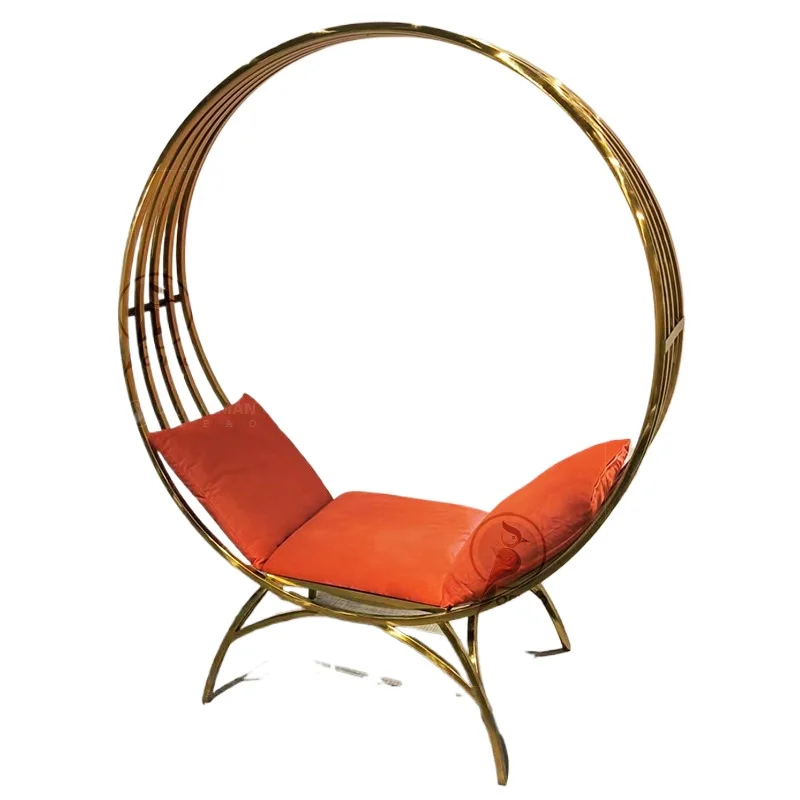 stainless steel sprinkler shop home wedding single sofa chair reclining and sleeping leisure chair