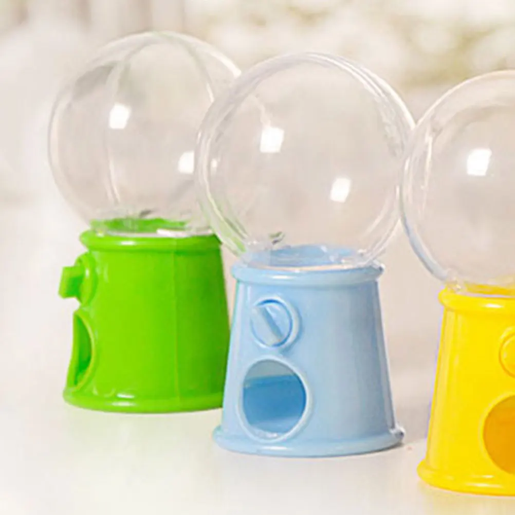 

6 Pcs Mini Machine Candy Dispenser Light Gumballs Twisting Toy Hand eye Coordinating Plaything Gift Idea