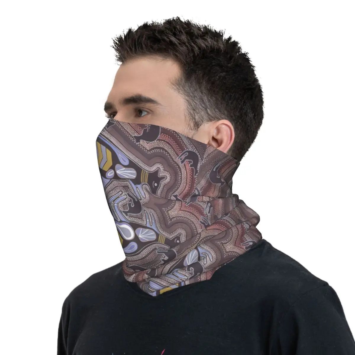 Kangaroo Scarf Neckerchief Neck Face Mask Polyester