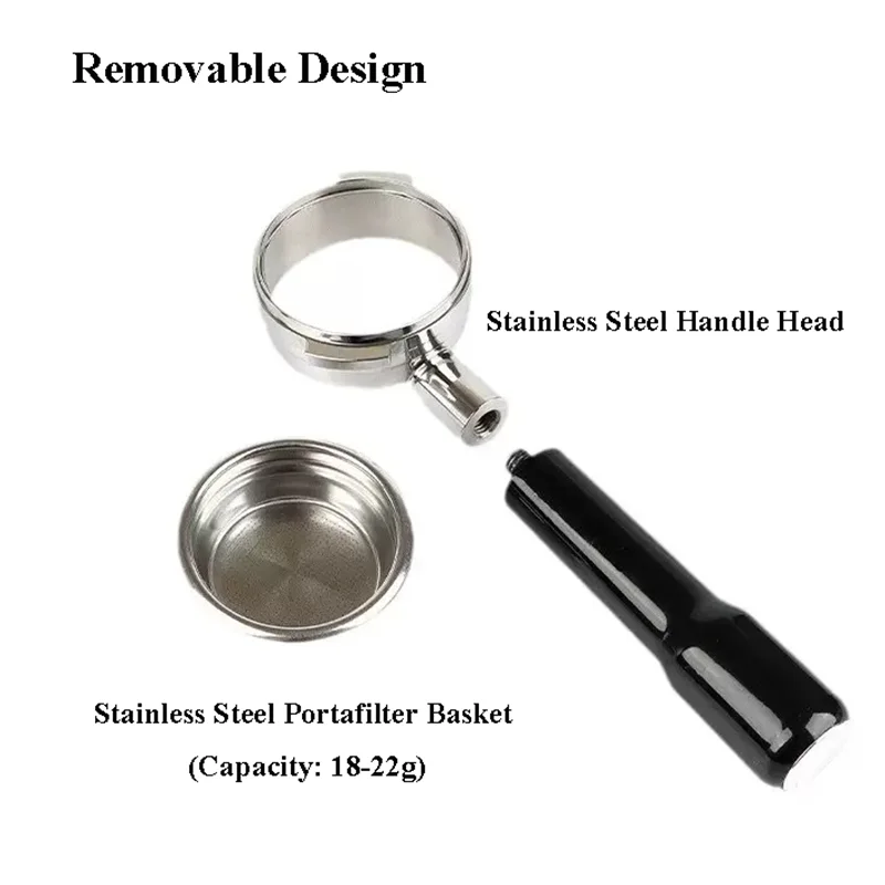 Obrázek 7: 58mm bezedné portafilter pro bezzera/astoria/klub/gino - nerez ocel káva madlo s double-spout koš, barista nářadí