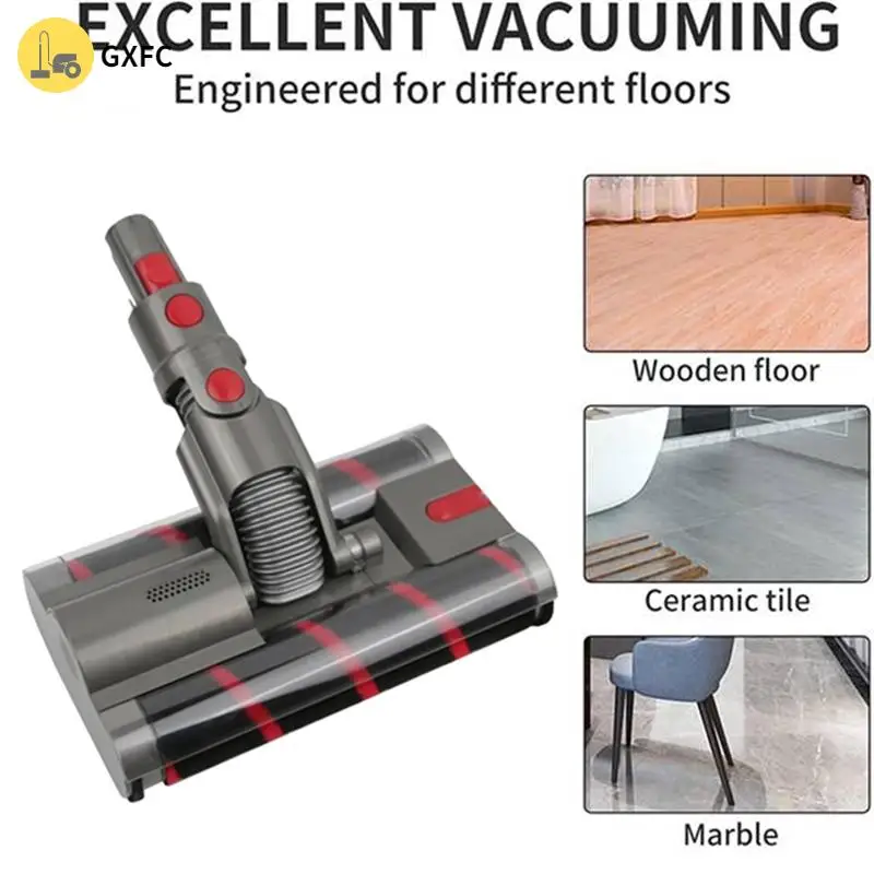 لدايسون Omni-Glide SV19 مرفق مكنسة كهربائية استبدال رأس منظف الأسطوانة الناعمة فرشاة دوارة مزدوجة مع مرشحات