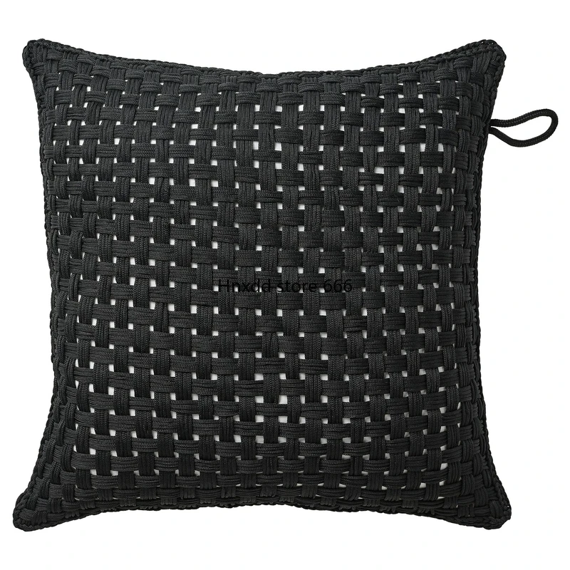 By the head of the bed by the waist cushion cover throw pillow