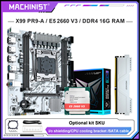 MACHINIST X99 PR9-A optional Motherboard Kit set Intel Xeon E5 2660 V3 LGA 2011-3 CPU And DDR4 16GB ECC RAM USB3.0