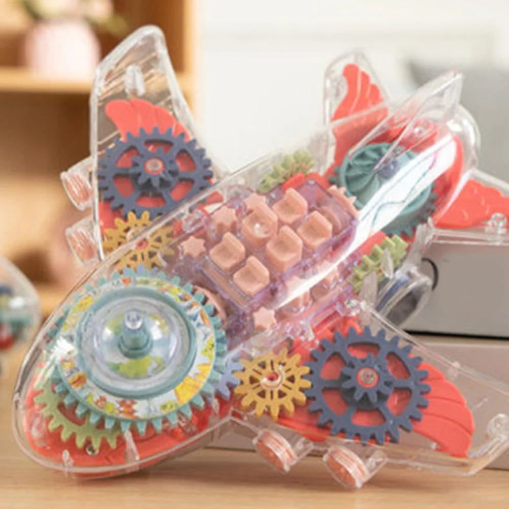 طائرة كهربائية للأطفال، لعبة بلاستيكية متينة مثيرة للاهتمام، ملحقات منزلية للأطفال، لعبة موسيقى خفيفة ممتعة #6